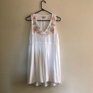 White casual spring dress